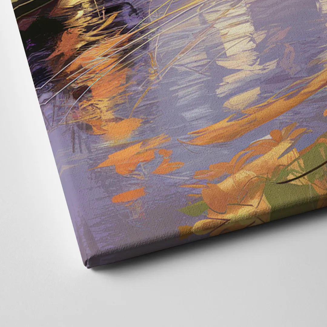 Riverside Urban Landscape Canvas Close Up