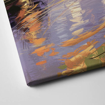 Riverside Urban Landscape Canvas Close Up
