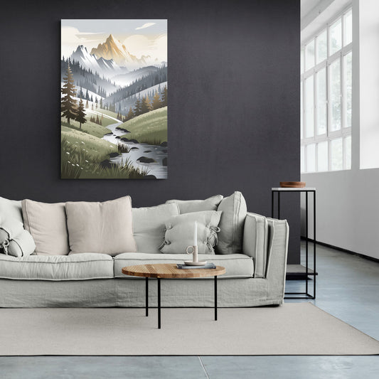Vail Scenic Landscape - Canvas Wall Art Living Room
