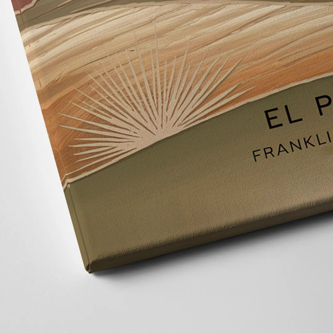 El Paso Franklin Mountains Canvas Close Up
