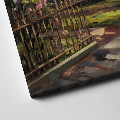 New Orleans Garden District Homes Canvas Close Up
