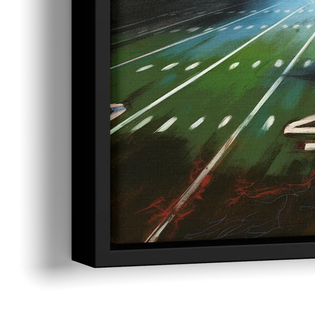 Buffalo Bills Football Pride - Close-Up Black Frame Canvas