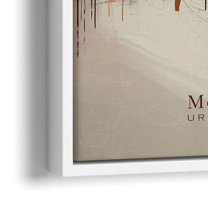 McKinney Urban Skyline - Close-Up White Frame Canvas