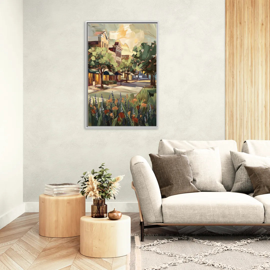 Garland Texas Pride - Living Room White Frame Canvas