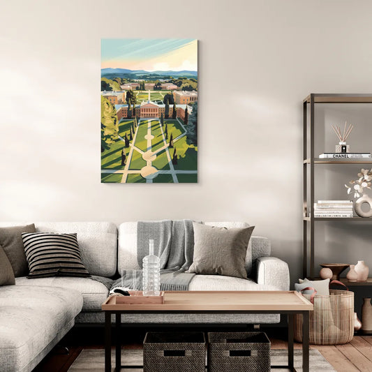 Madison Campus Aerial View - Canvas Wall Art Living Room