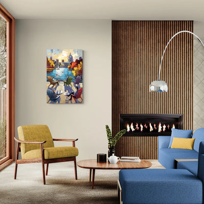 Madison Union Terrace Vibes - Canvas Wall Art Living Room