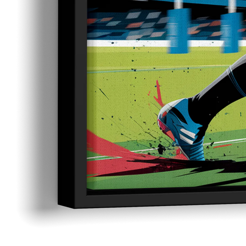 Dunedin Rugby Spirit - Close-Up Black Frame Canvas