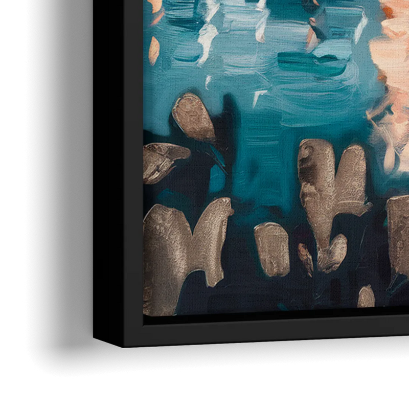 Baltimore Scenic Harbor Views - Close-Up Black Frame Canvas