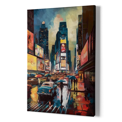 New York City Times Square at Midnight - Canvas Print Art Sides