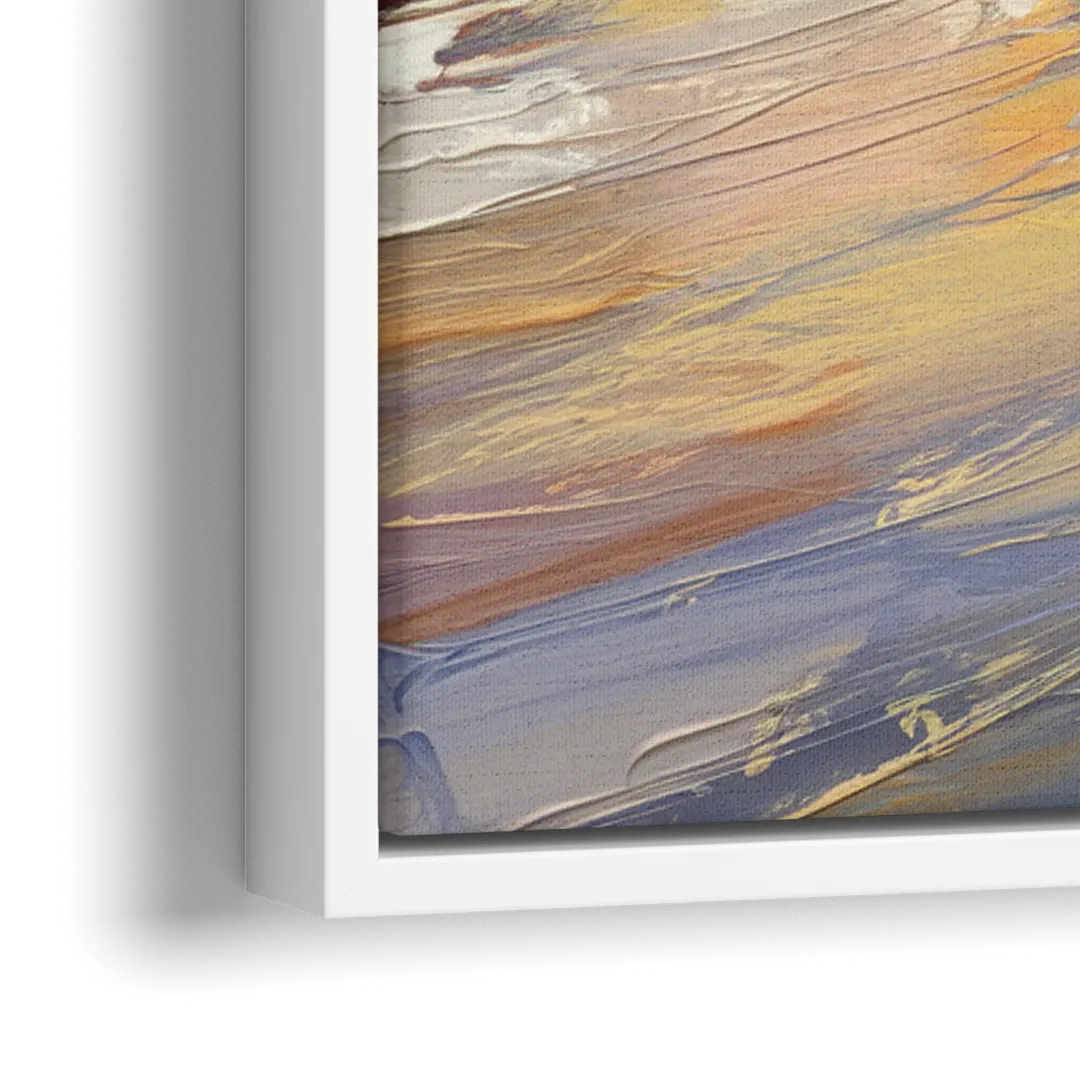 Seattle Nature Meets City - Close-Up White Frame Canvas