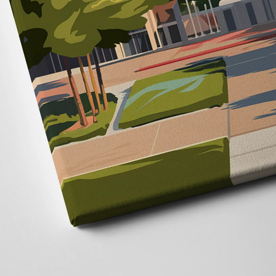 Fresno State Campus Vibes Canvas Close Up