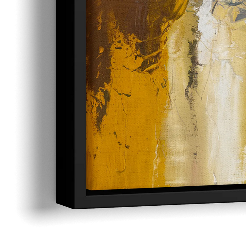 Corona Golden Hour - Close-Up Black Frame Canvas