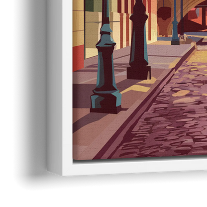 Richmond Historic District - Close-Up White Frame Canvas