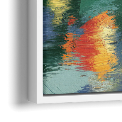 Colorado Springs Rocky Mountain Beauty - Close-Up White Frame Canvas