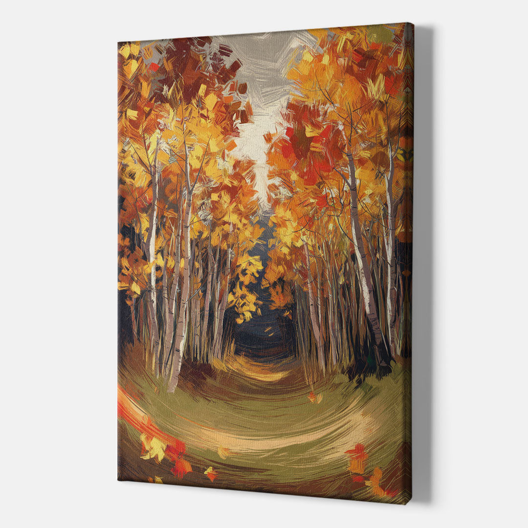 Aspen Quaking Leaves - Canvas Wall Art Indoor