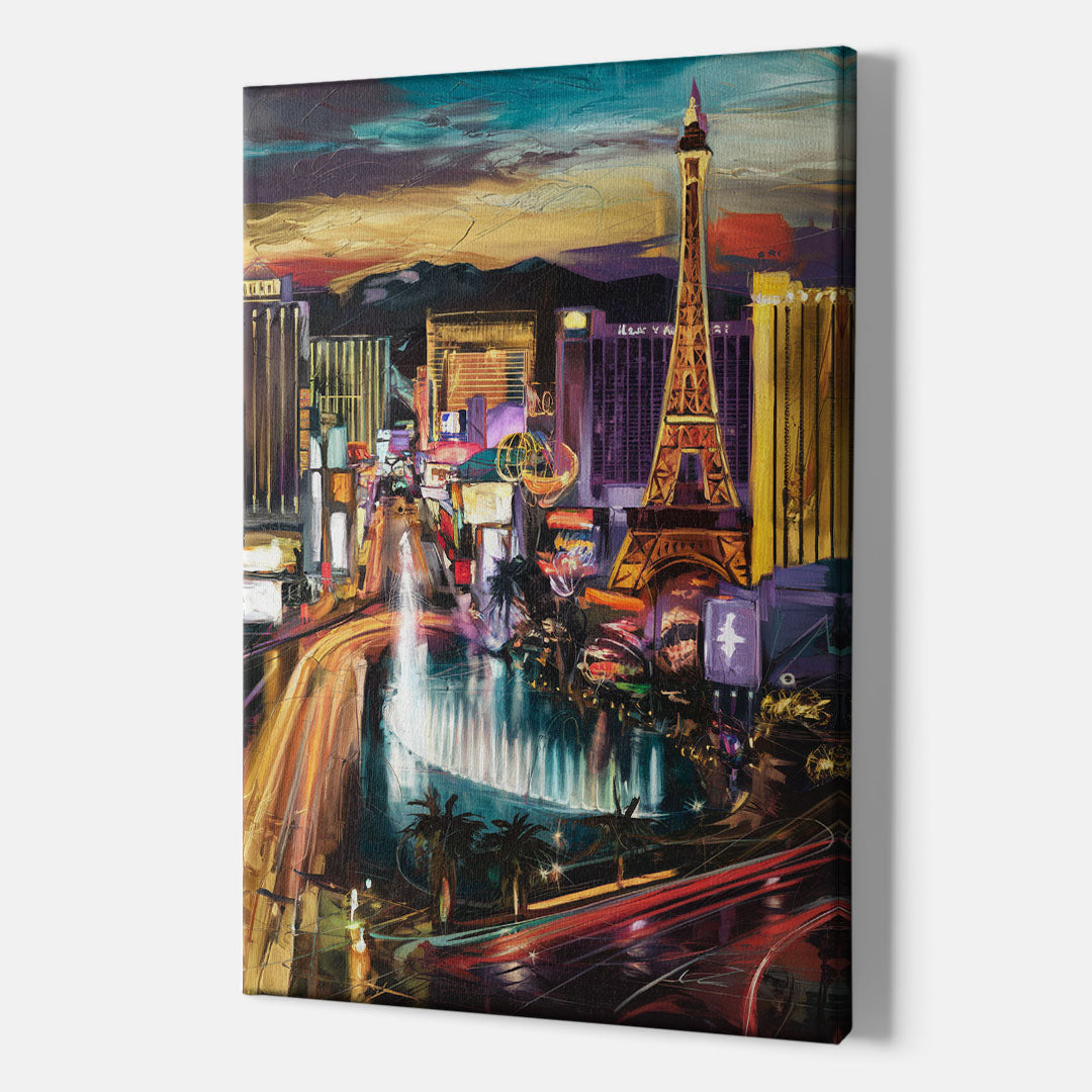 Las Vegas Iconic Strip - Canvas Wall Art Indoor