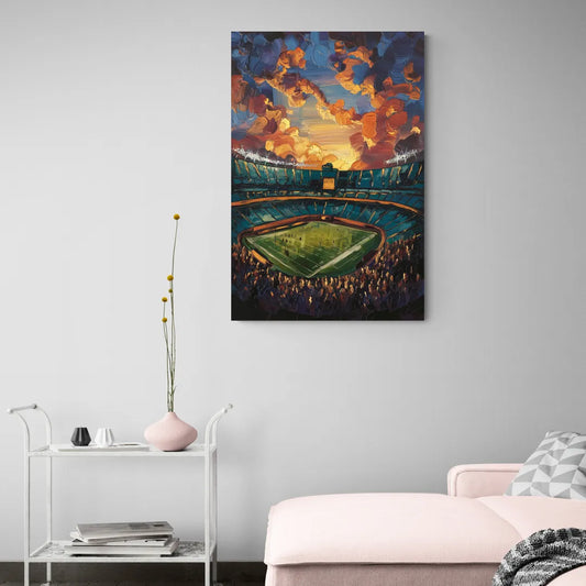 Oakland Coliseum Memories - Canvas Wall Art Living Room