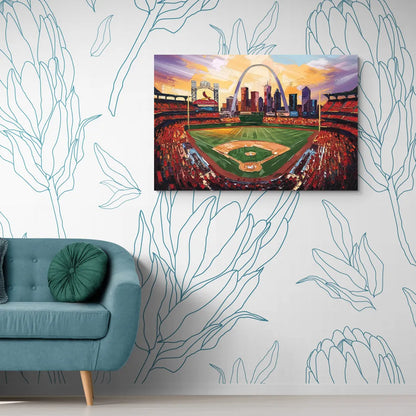 St. Louis Cardinals Stadium - Canvas Wall Art Living Room