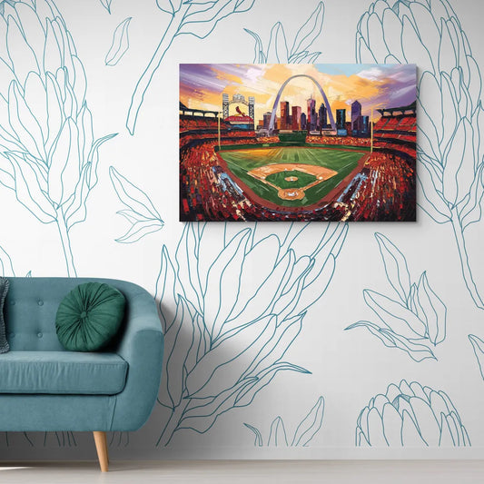 St. Louis Cardinals Stadium - Canvas Wall Art Living Room