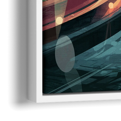 Richmond Riverfront Views - Close-Up White Frame Canvas