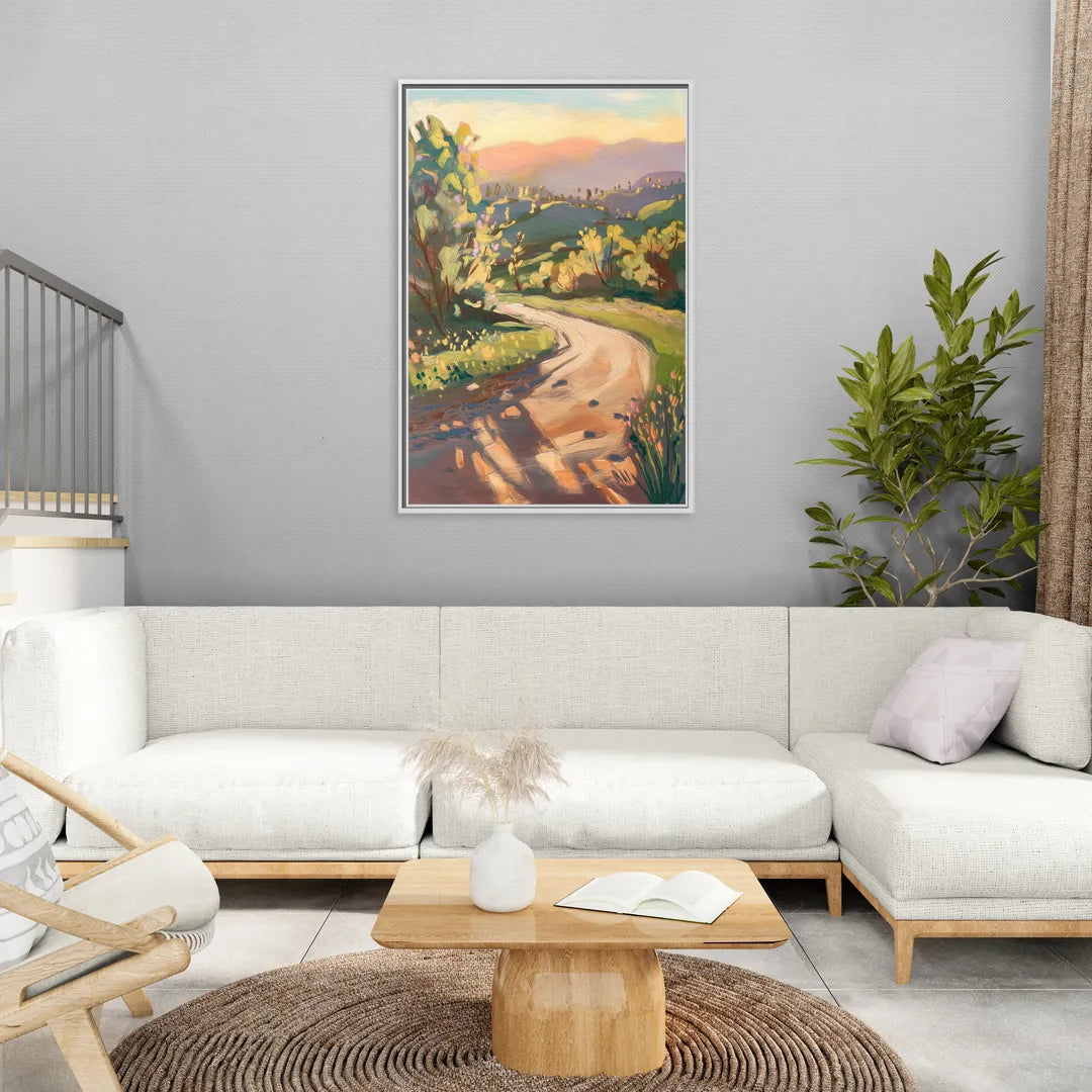 Glendale Nature Trails - Living Room White Frame Canvas