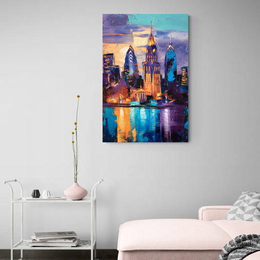 Philadelphia Old City - Canvas Wall Art Living Room