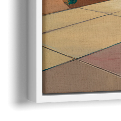 Palm Springs Retro Architecture - Close-Up White Frame Canvas