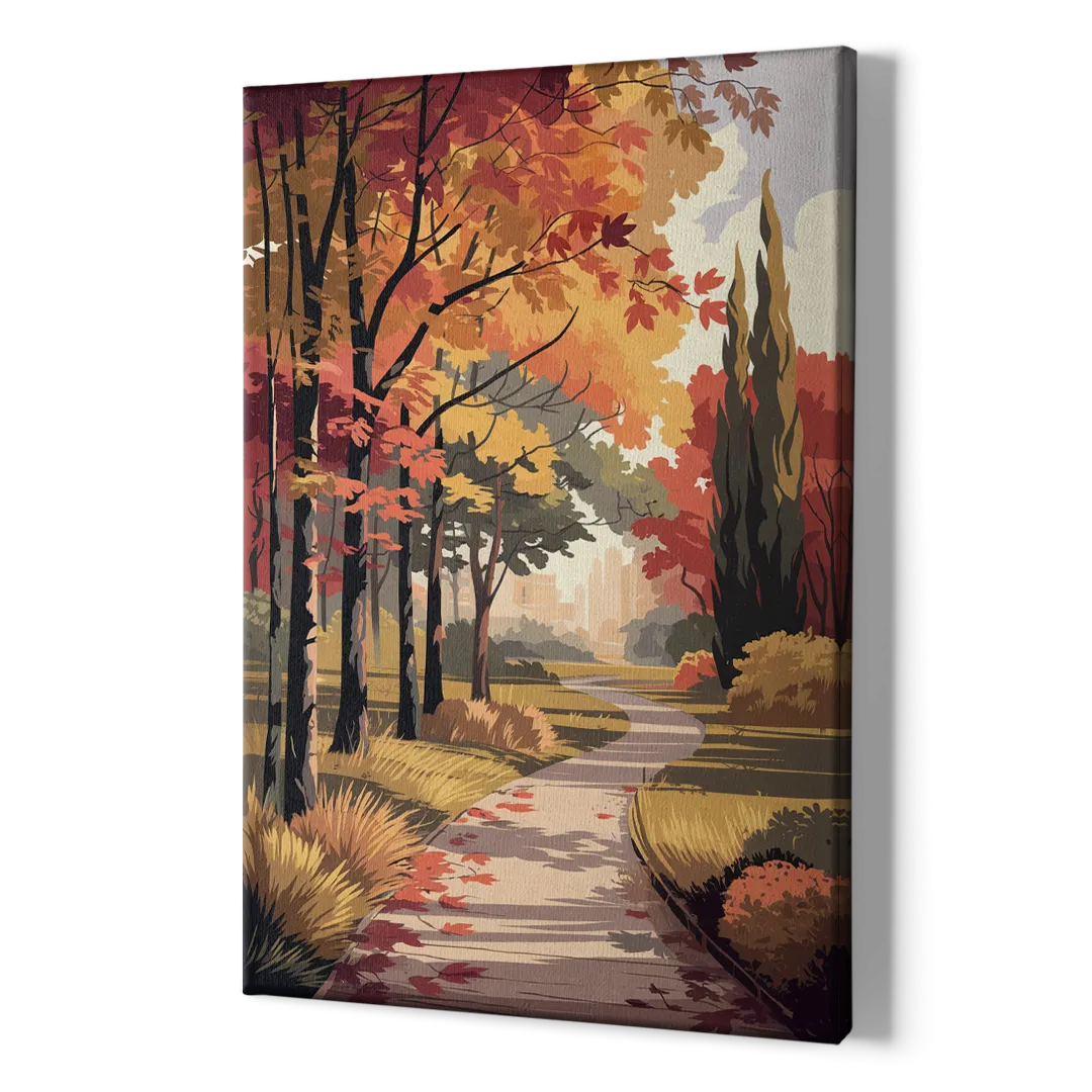 Arlington Autumn Colors - Canvas Print Art Sides