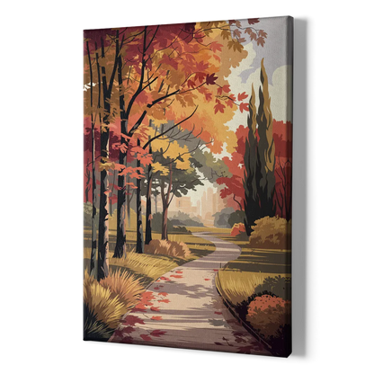 Arlington Autumn Colors - Canvas Print Art Sides