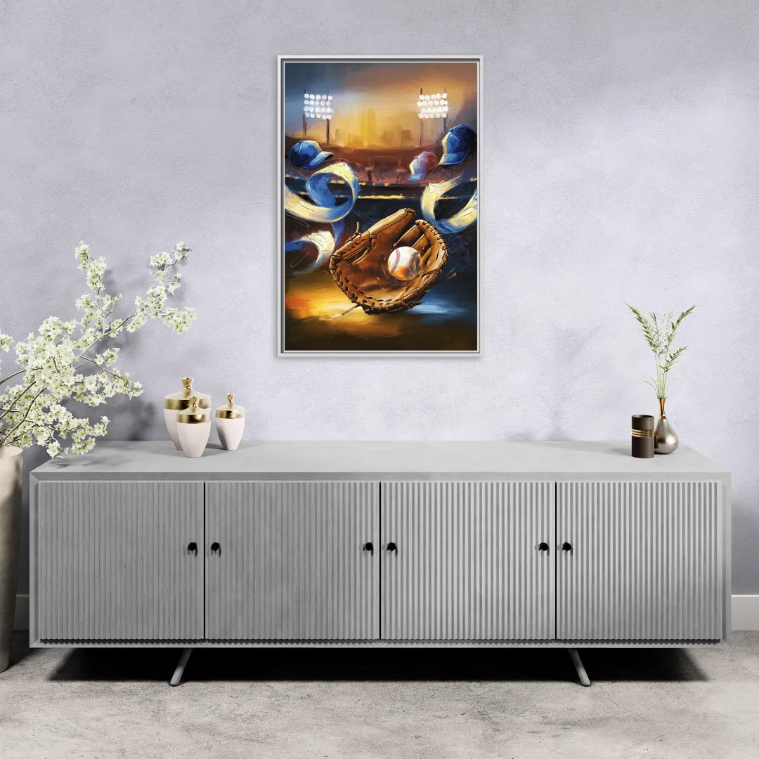 Glendale Brewers Fan Spirit - Living Room White Frame Canvas