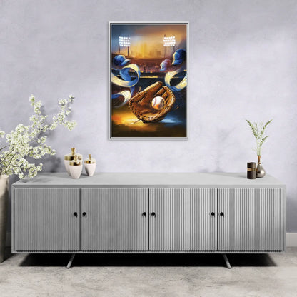 Glendale Brewers Fan Spirit - Living Room White Frame Canvas