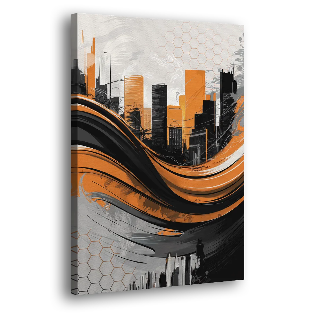 Houston Dynamo Colors - Canvas Print Art Sides