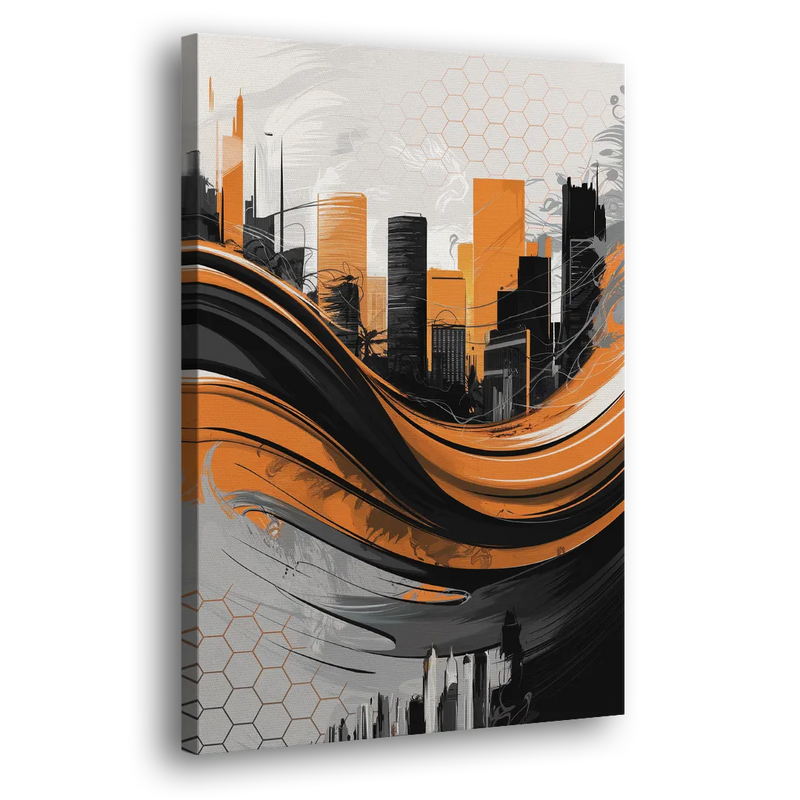 Houston Dynamo Colors - Canvas Print Art Sides
