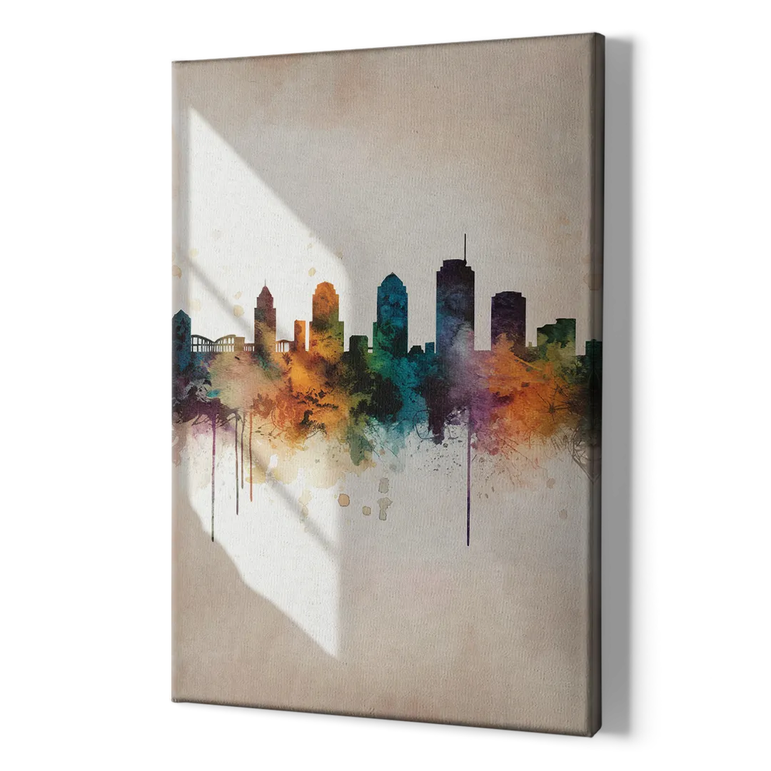Tulsa Historic Landmarks - Canvas Print Art Sides