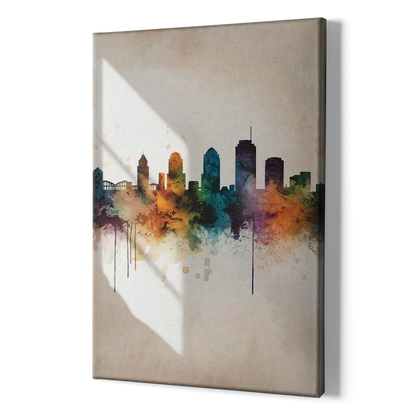 Tulsa Historic Landmarks - Canvas Print Art Sides