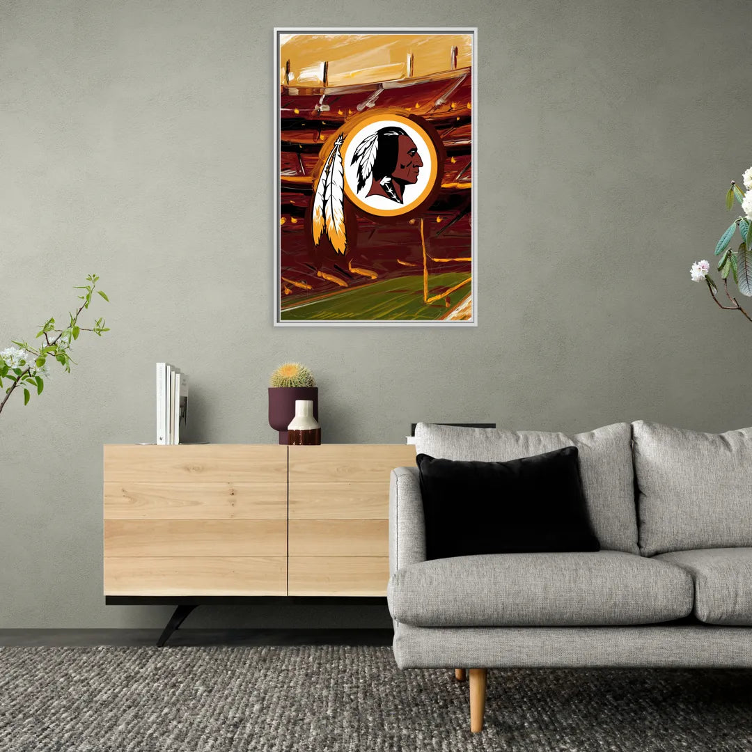 Washington Commanders Legacy - Living Room White Frame Canvas