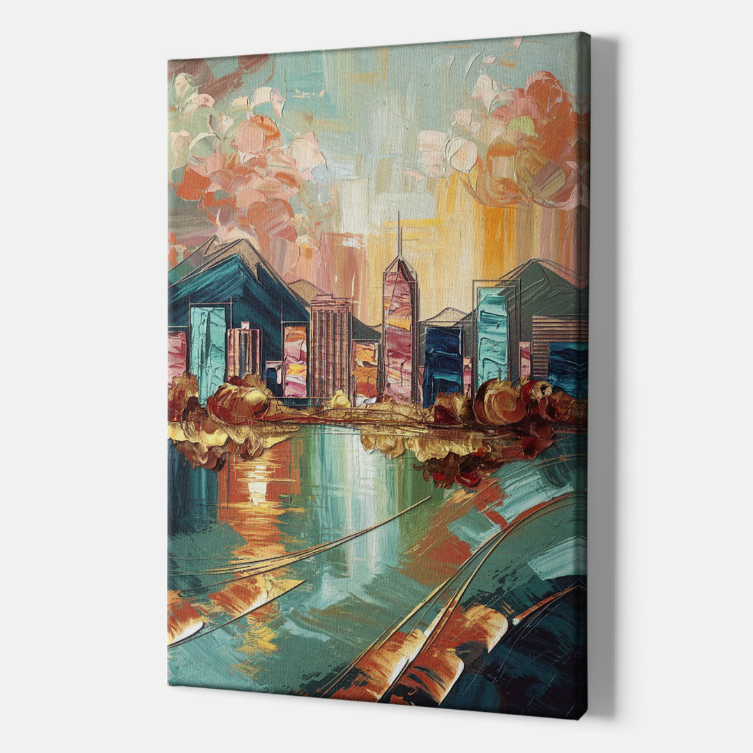 Boise Urban Elegance - Canvas Wall Art Indoor