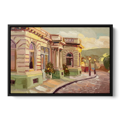 Dunedin Historic Architecture - Black Frame Canvas