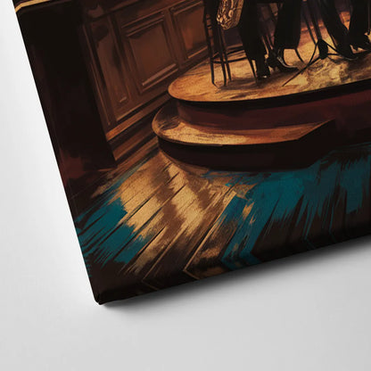 New Orleans Jazz Club Scene Canvas Close Up