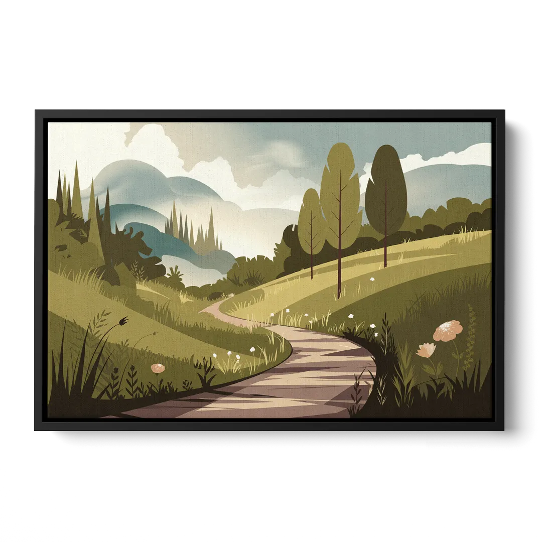 Omaha Nature Trails - Black Frame Canvas