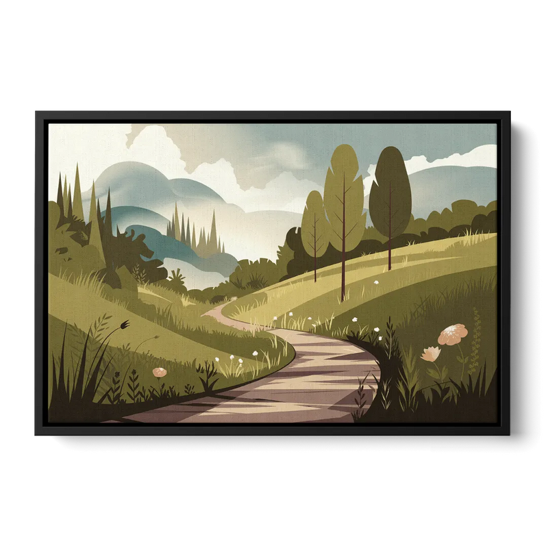 Omaha Nature Trails - Black Frame Canvas