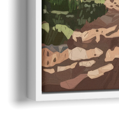 Ontario Scenic Trails - Close-Up White Frame Canvas