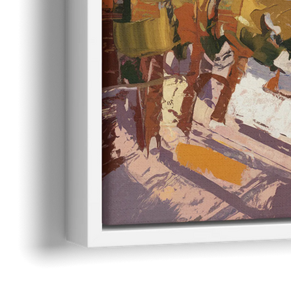 Scottsdale Spring Training Scene - Close-Up White Frame Canvas