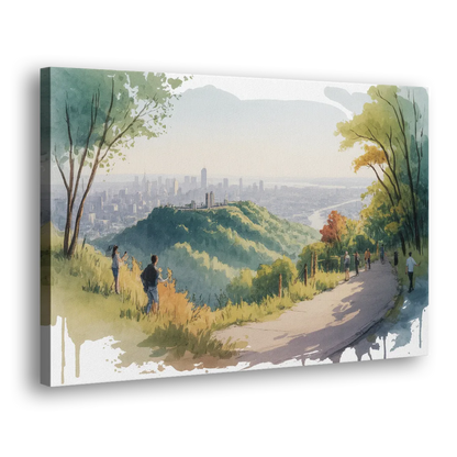 Mount Royal Lookout - Canvas Print Art Sides