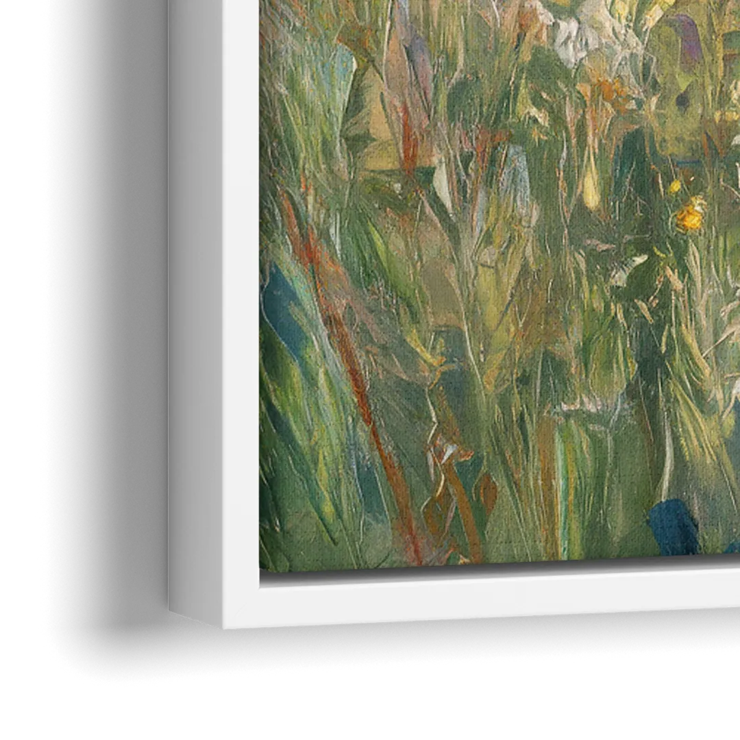 Vail Rocky Mountain View - Close-Up White Frame Canvas