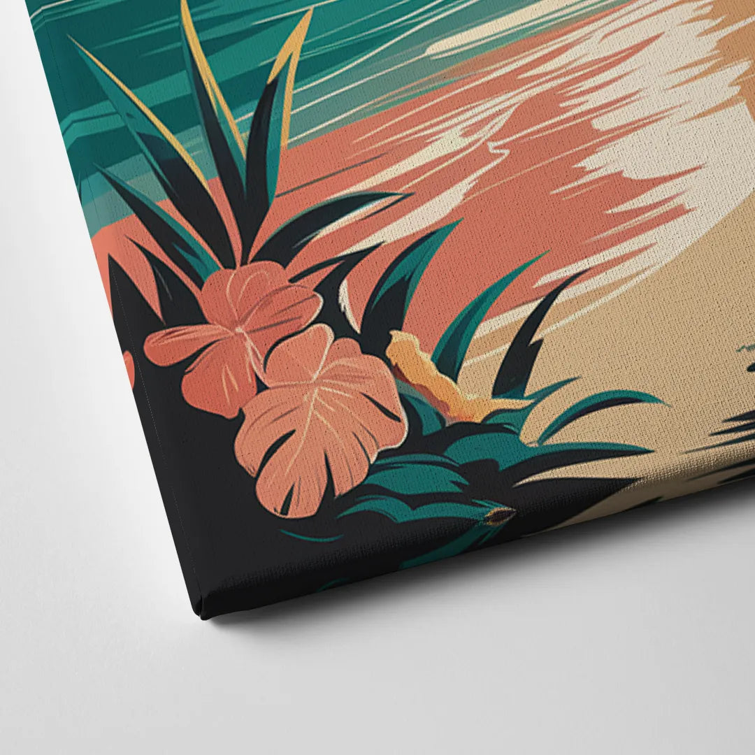 Naples Tropical Paradise Canvas Close Up