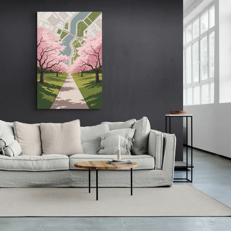 High Park Cherry Blossoms - Canvas Wall Art Living Room