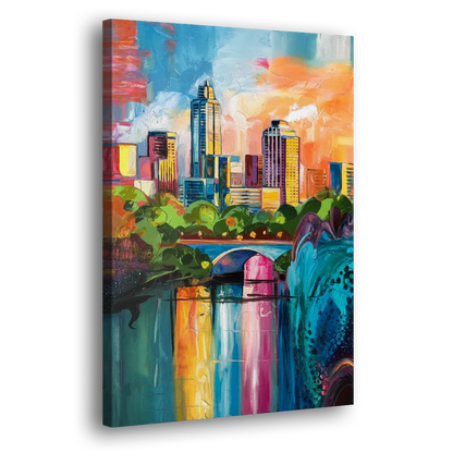 Austin Street Art Culture - Canvas Print Art Sides
