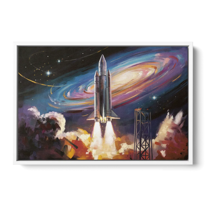 Huntsville Space Center Tribute - White Frame Canvas