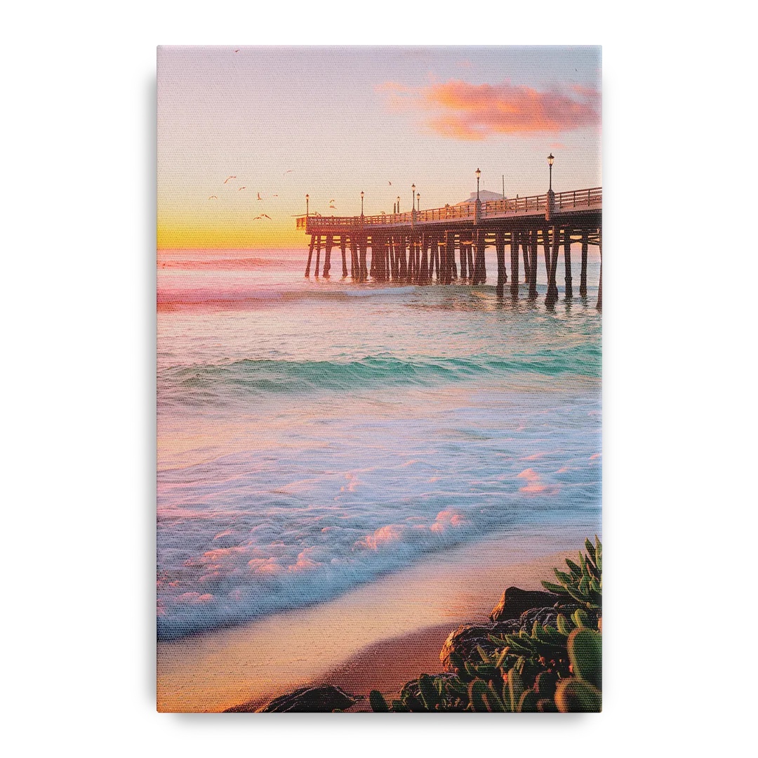 San Diego Pacific Beach Vibes - Canvas Wall Art